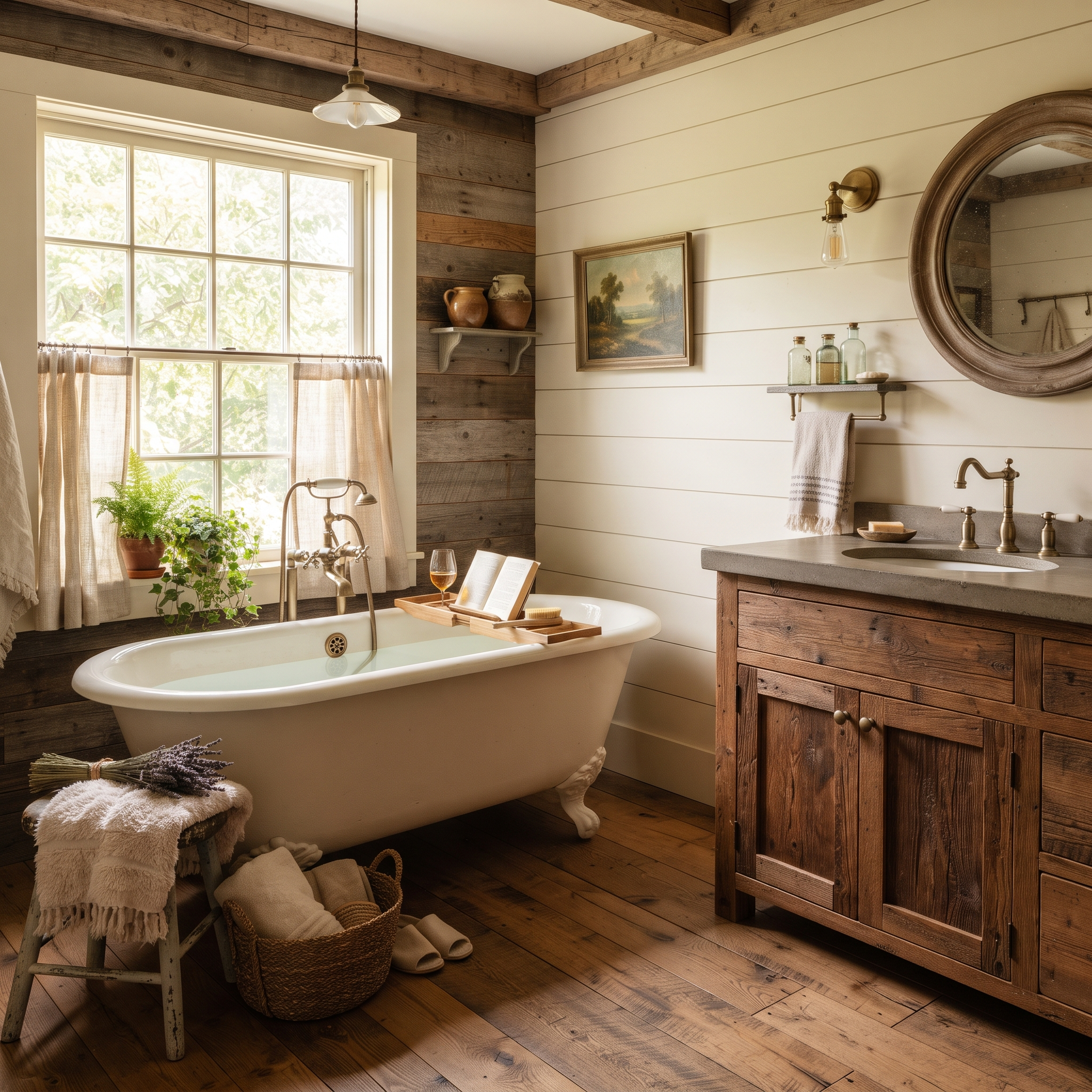 farmhouse bathroom design example