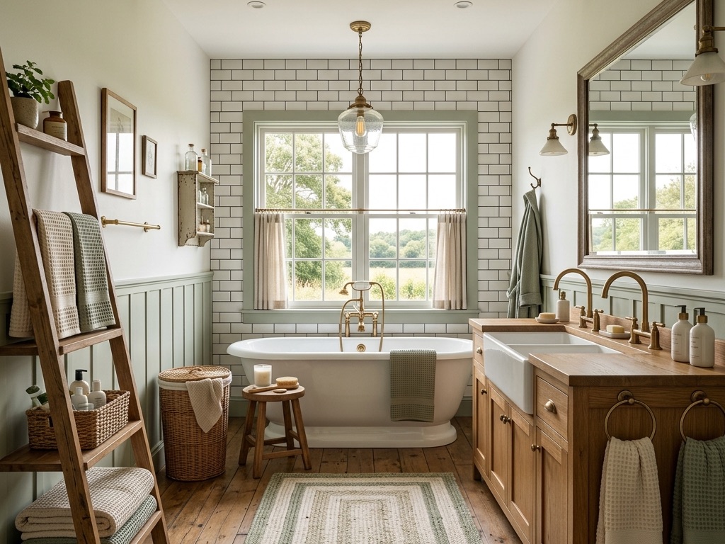 farmhouse bathroom design
