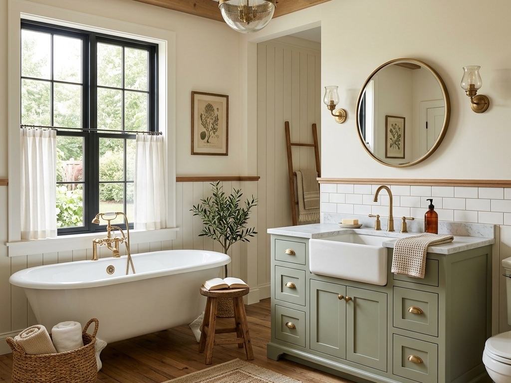 farmhouse bathroom design
