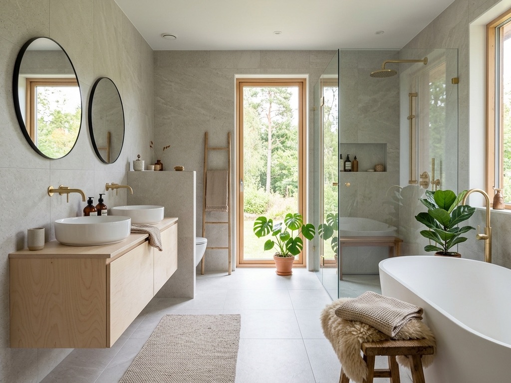scandinavian bathroom design