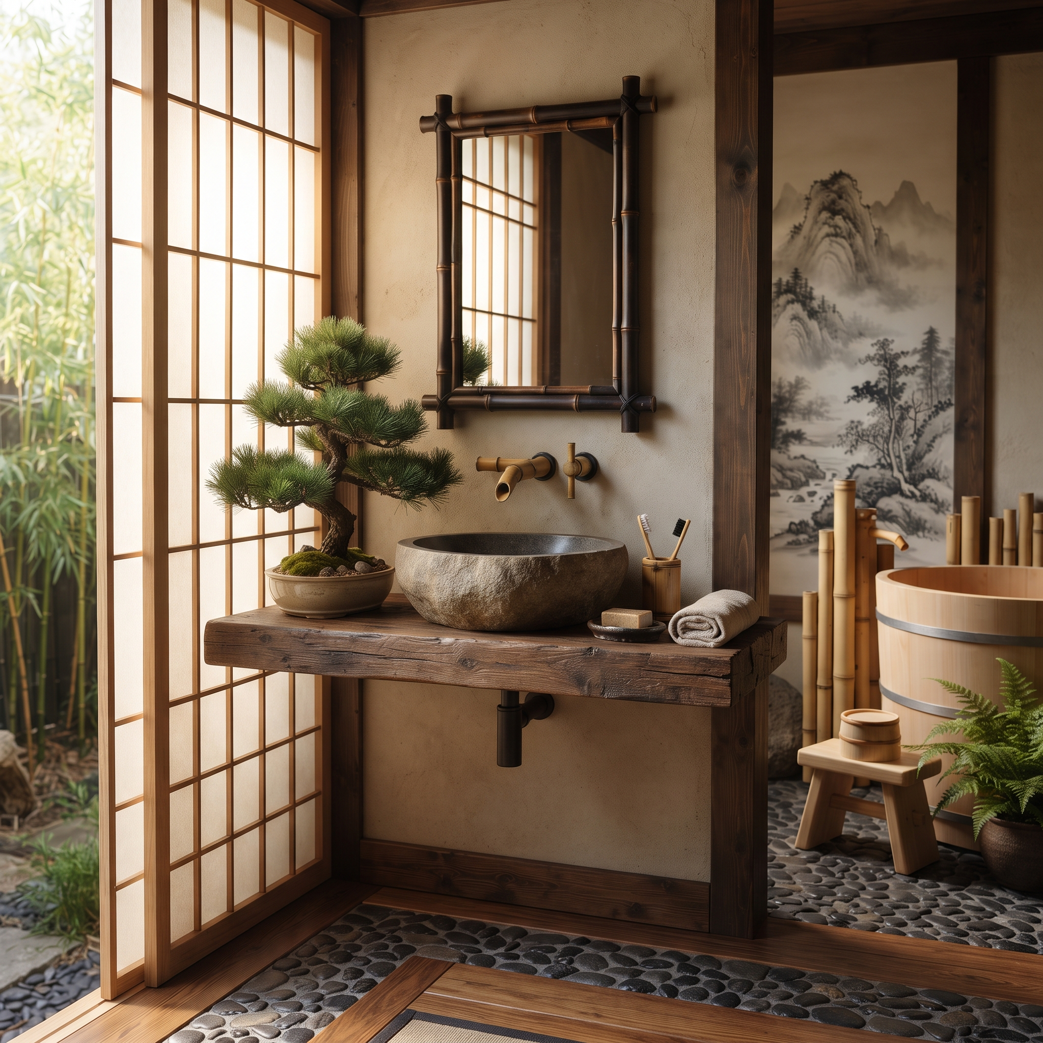 asian decor bathroom design example