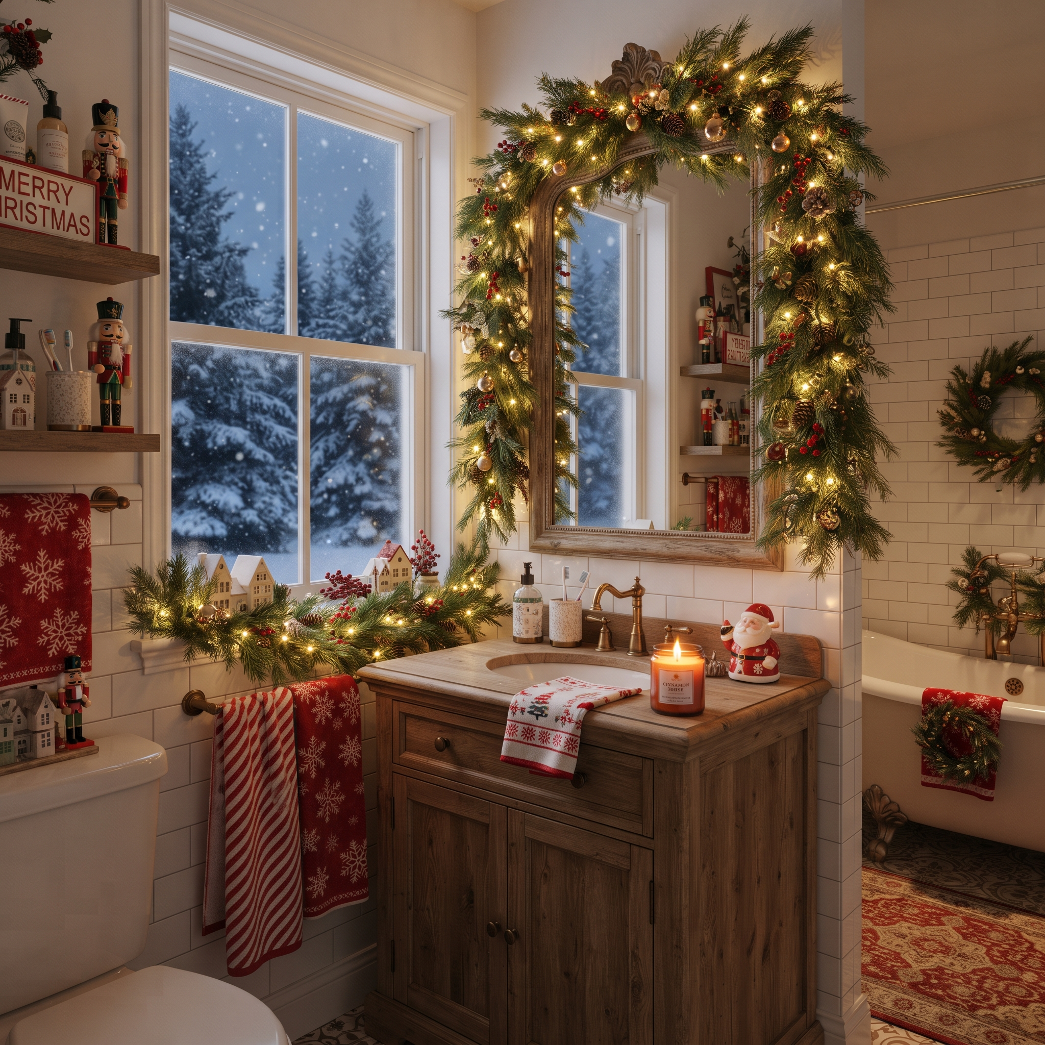 christmas bathroom design example