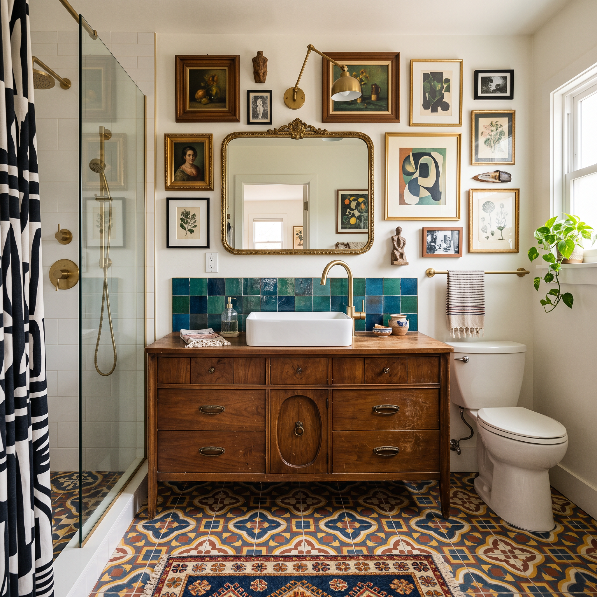 eclectic bathroom design example