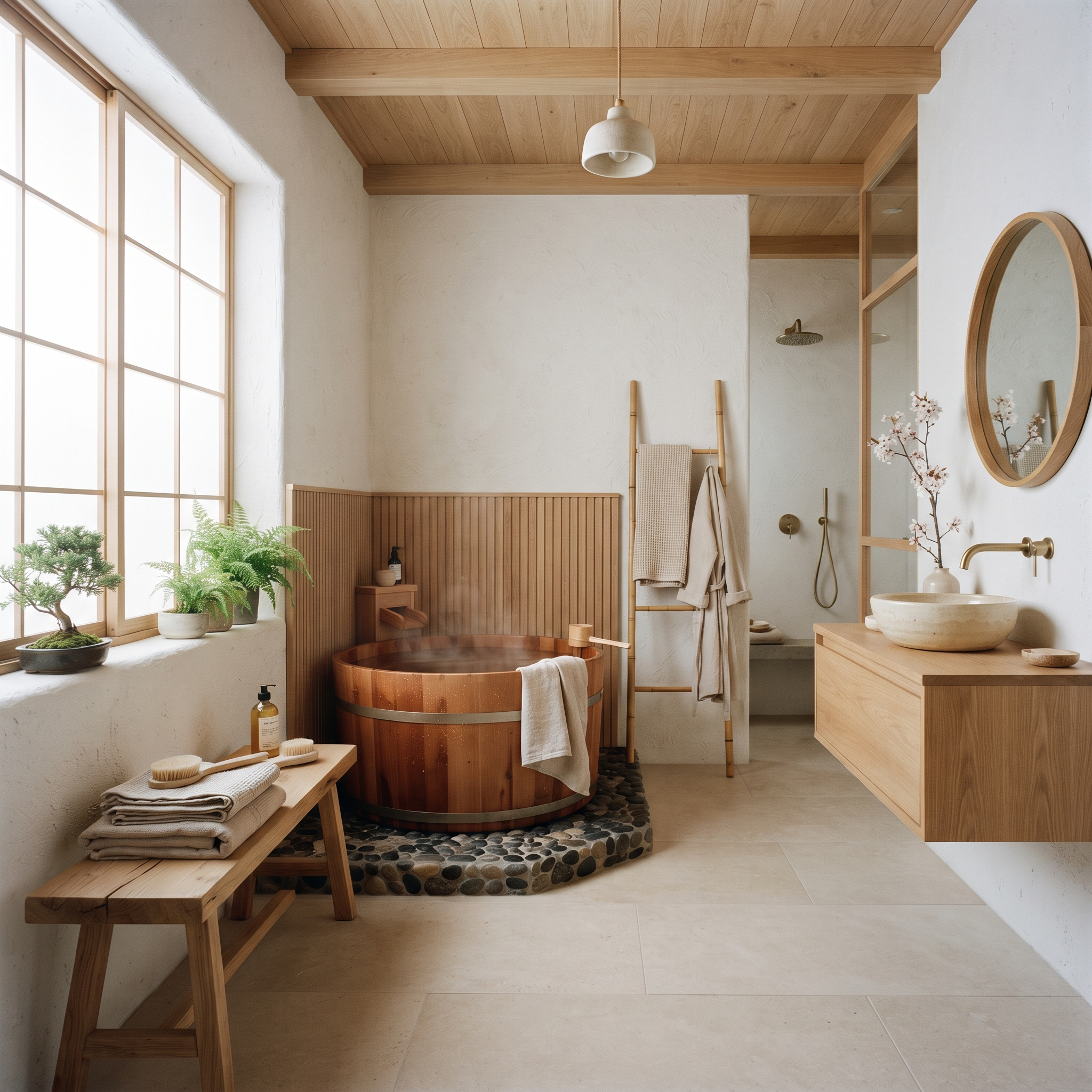 japandi bathroom design example