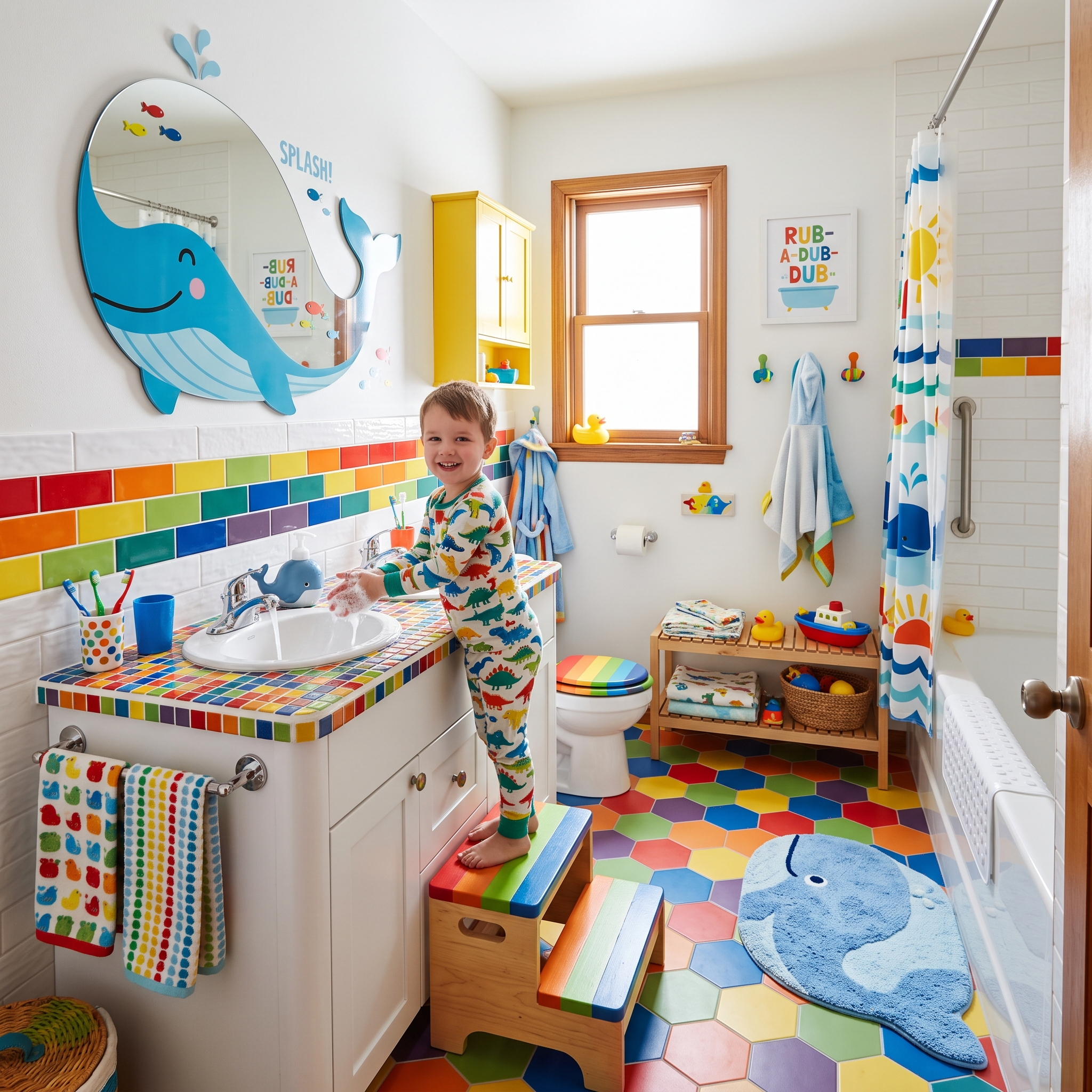 kids room bathroom design example