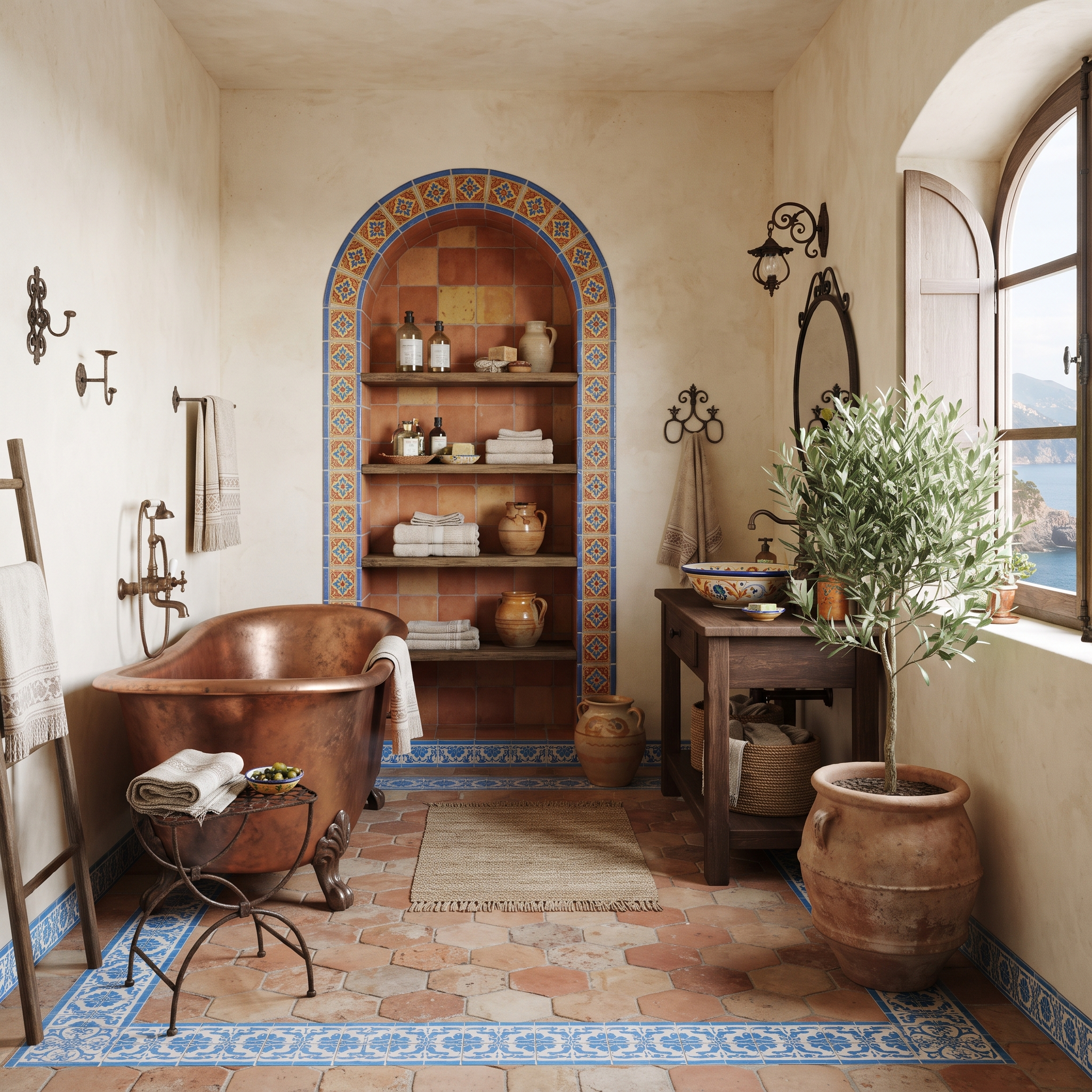 mediterranean bathroom design example