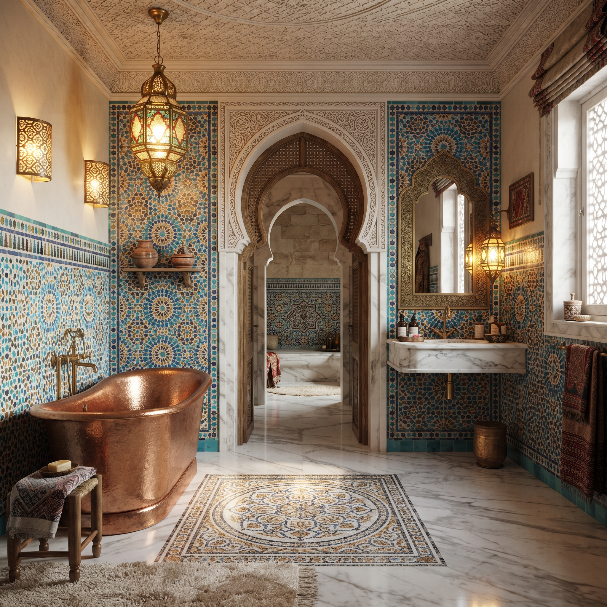 modern arabic bathroom design example
