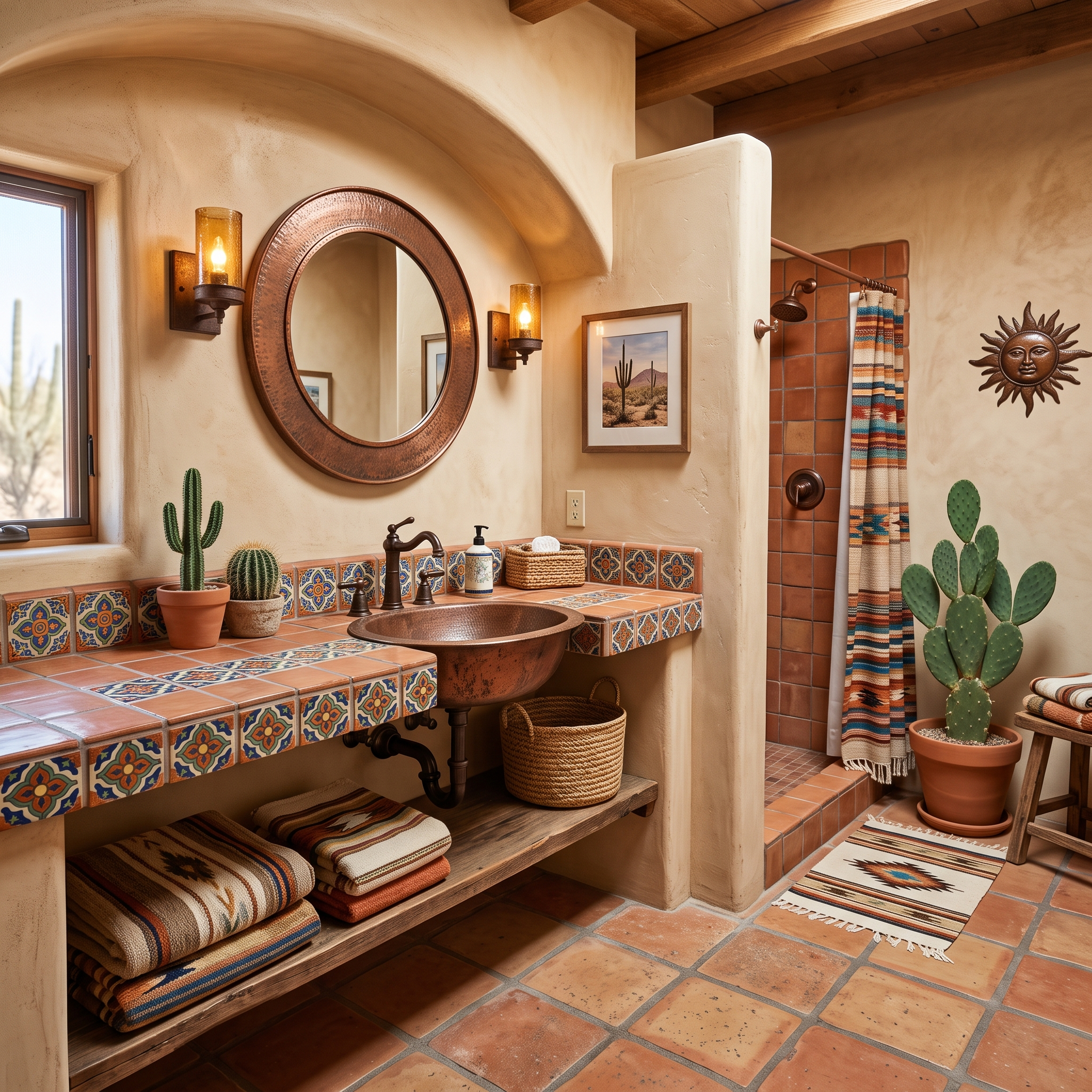 south western bathroom design example